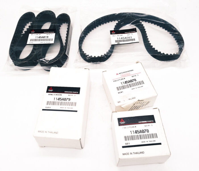 Mitsubishi Triton 2010 -2015 Timing Belt kit incl Timing Belt, Balance belt, tensioner, bearings genuine kit - Image 1