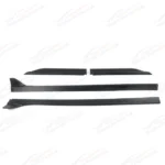 Fits 2010-2014 Ford Mustang GT500 Style Matte Black Side Skirts Extension - Image 5
