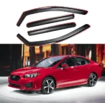 Fit 2018-2022 Subaru Impreza In-Channel Vent Window Visors Rain Sun Wind Guards Shade Deflectors