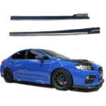 Fit 2015-2020 Subaru Impreza WRX/STI PU Extension Black Side Skirts Body kit