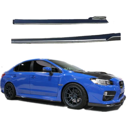 Fit 2015-2020 Subaru Impreza WRX/STI PU Extension Black Side Skirts Body kit