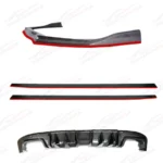 Full Body Kit Set - Carbon Fiber Print / Gloss Black| Fits Subaru WRX (2015-2021 ) - Image 7