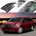 Dark Smoke Window Visor Shade Deflector For Honda Odyssey 2011-2017