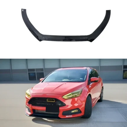 Gloss Black Front Bumper Spoiler Splitters for Ford Focus 2012-2018