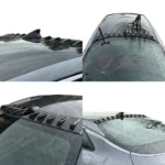 Shark Fin Rear Roof Car Spoiler Wing Vortex Generator Gloss Black Fits Honda Accord 2008-2012 - Image 12
