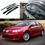 Fit 2012-2017 TOYOTA CAMRY 3D Mugen Style Vent Window Visors Rain Sun Wind Guards Shade Deflectors