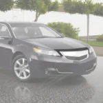 Fits Acura TL 2012-2014 Matte Black Front Upper Grill/ Grille Molding Cover - Image 6