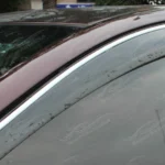 Fit 2009-2014 Acura TSX Chrome Trim Vent Window Rain Visors Wind Guards Shade Sun Deflectors - Image 3
