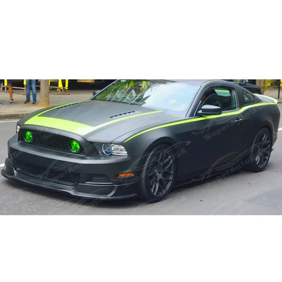 For 2013-2014 Ford Mustang PU Front Bumper Splitter Spoiler Lip 1pc - Image 4