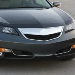 Fits Acura TL 2012-2014 Matte Black Front Upper Grill/ Grille Molding Cover - Image 8