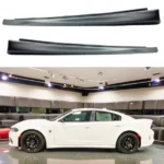 Fits Dodge Charger 2011-2025 SRT Wide Body Style Side Skirt Extension Body Kit