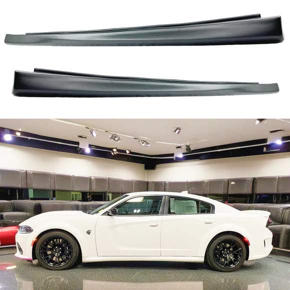 Fits Dodge Charger 2011-2025 SRT Wide Body Style Side Skirt Extension Body Kit - Image 1
