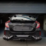 Real Carbon Fiber Rear Bumper Lower Diffuser Lip Fits Honda Civic Type R Fk 8 (5pcs) 2017-2021 - Image 9
