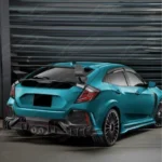 Real Carbon Fiber Rear Bumper Lower Diffuser Lip Fits Honda Civic Type R Fk 8 (5pcs) 2017-2021 - Image 4