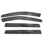 Black 3D Mugen Style Window Visors Rain Sun Wind Guards Fits Nissan Maxima (2016-2023) - Image 4