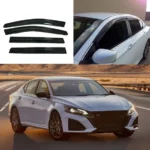3D Mugen Style Carbon Fiber Print Window Visors Shade Deflectors Fits Nissan Altima 2019-2025