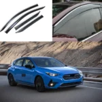 Chrome Trim Rain Guard Side Window Visor Vent Deflectors For Subaru Impreza 2017-2025