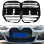 Compatible For 2021-2024 BMW 4 Series ABS Gloss Black Front Bumper Grille - Image 5
