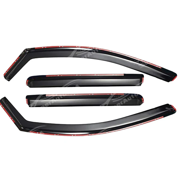 Fits 2016-2022 BMW X1 In-Channel Rain Window Visors Sun Wind Snow Guards Vent Side Deflectors - Image 3