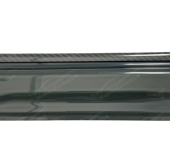Black 3D Mugen Style Window Visors Rain Sun Wind Guards Fits Nissan Maxima (2016-2023) - Image 5