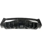 Fits Chevrolet Corvette C8 2020-2025 Shark Fin Style Gloss Black Rear Bumper Diffuser - Image 8