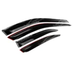 Dark Smoked Window Vent Rain Sun Visors Shade Deflector For Subaru Forester 2019-2025 - Image 3