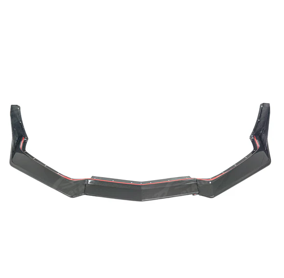 Real Carbon Fiber ZR1 Style Front Splitter Lip Spoiler Fits 2020-2025 Chevrolet Corvette C8 - Image 3