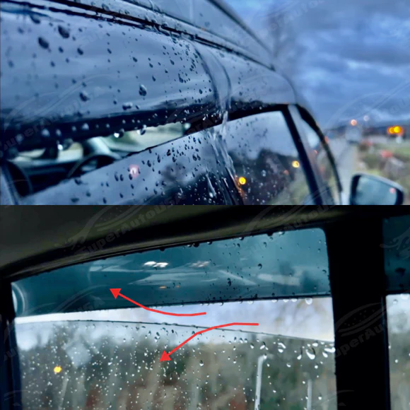Fit 2022-2025 Nissan Frontier In-Channel Rain Guards Window Visors Sun Wind Snow Vent Side Deflectors - Image 2