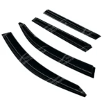 Dark Smoked Window Vent Rain Sun Visors Shade Deflector For Subaru Forester 2019-2025 - Image 2