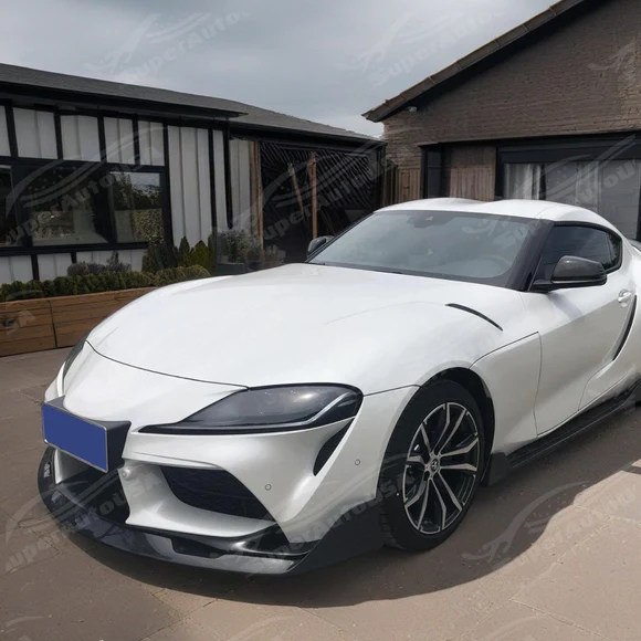 Fits Toyota Supra 2021-2025 Real Carbon Fiber Front Splitter Lip Spoiler Lower Bumper (1pc) - Image 5