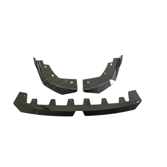Carbon Fiber Print Front Spoiler Lips for BMW 3 Series G20 LCI 2023-2025 - Image 7