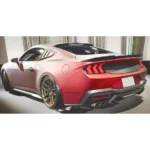 Fits 2024-2025 Ford Mustang S650 Rear Trunk Lip Spoiler Wing Decklid Spoiler Gloss Black - Image 6