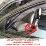 Dark Smoked Window Vent Rain Sun Visors Shade Deflector For Subaru Forester 2019-2025 - Image 11
