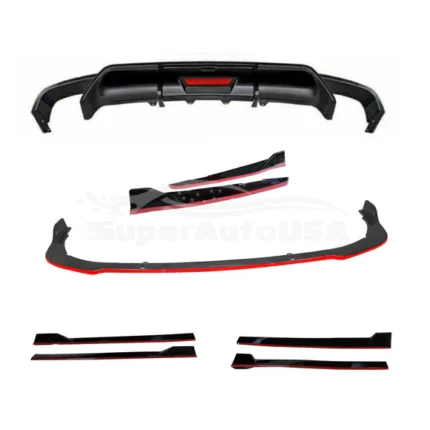 For Full Body Kit Set 4-iN-1 -LED Light Fits Toyota Camry 2018-2024