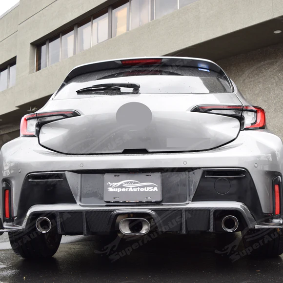 Real Carbon Fiber Rear Diffuser Bumper lip Spoiler Body Splitter Fit Toyota GR Corolla 2023-2026 - Image 8