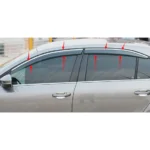 Chrome Trim Rain Guard Side Window Visor Vent Deflectors For Subaru Impreza 2017-2025 - Image 6