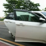 Fit 2016-2020 Honda Civic Clip-On Chrome Trim Vent Window Visors Rain Sun Wind Guards Shade Deflectors - Image 6