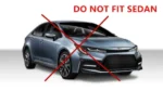 Fit 2019-2021 Toyota Corolla Hatchback Out-Channel Vent Window Visors Rain Sun Wind Guards Shade Deflectors - Image 4