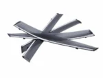 Fit 2016-2022 Honda HR-V Clip-On Chrome Trim Vent Window Visors Rain Sun Wind Guards Shade Deflectors - Image 8