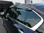 Fit 2016-2022 Honda HR-V Clip-On Chrome Trim Vent Window Visors Rain Sun Wind Guards Shade Deflectors - Image 5