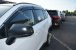 Fit 2015-2021 Chevrolet Suburban Clip-On Chrome Trim Vent Window Visors Rain Sun Wind Guards Shade Deflectors - Image 3
