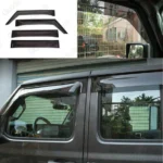 Fit 2007-2018 JEEP Wrangler JK Out-Channel Vent Window Visors Rain Sun Wind Guards Shade Deflectors - Image 3