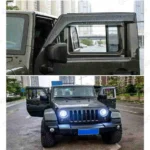 Fit 2007-2018 JEEP Wrangler JK Out-Channel Vent Window Visors Rain Sun Wind Guards Shade Deflectors - Image 4