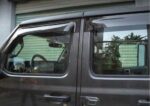 Fit 2007-2018 JEEP Wrangler JK Out-Channel Vent Window Visors Rain Sun Wind Guards Shade Deflectors - Image 8