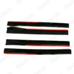 Fit Honda Side Skirts Extension Panel Splitters 94'' Body (Gloss Black with Red Trim) - Image 8