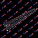 Fit Honda Side Skirts Extension Panel Splitters 94'' (Carbon Fiber Style with Red Trim) - Image 4
