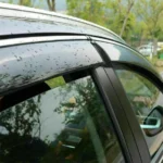 Fit 2008-2011 Honda CRV Clip-On Chrome Trim Vent Window Visors Rain Sun Wind Guards Shade Deflectors - Image 3
