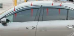 Fit 2018-2021 Toyota CHR Clip-On Chrome Trim Vent Window Visors Rain Sun Wind Guards Shade Deflectors - Image 3