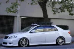 Fit 2014-2019 Toyota Corolla 3D Mugen Style Vent Window Visors Rain Sun Wind Guards Shade Deflectors - Image 2