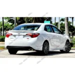 Fit 2014-2019 Toyota Corolla Side Body Skirts (Unpainted Matte Black) - Image 3